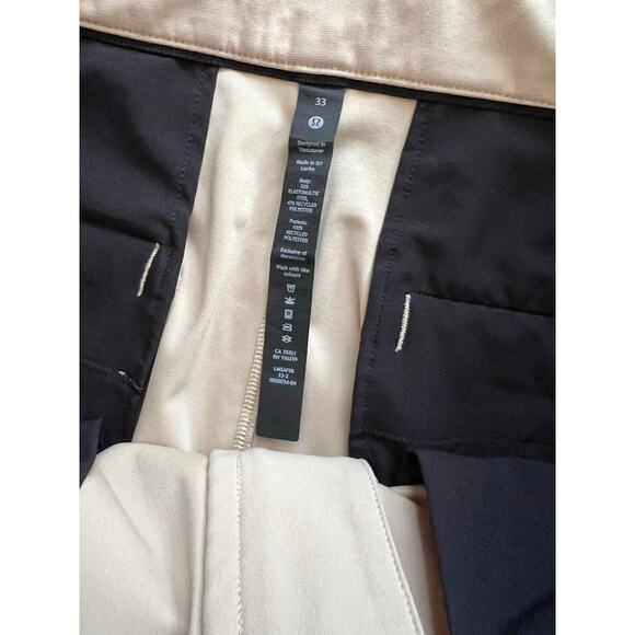 Lululemon Men's Commission Pant Relaxed 34" Warpstreme Chino Relaxed ABC Golf - Picture 3 of 5